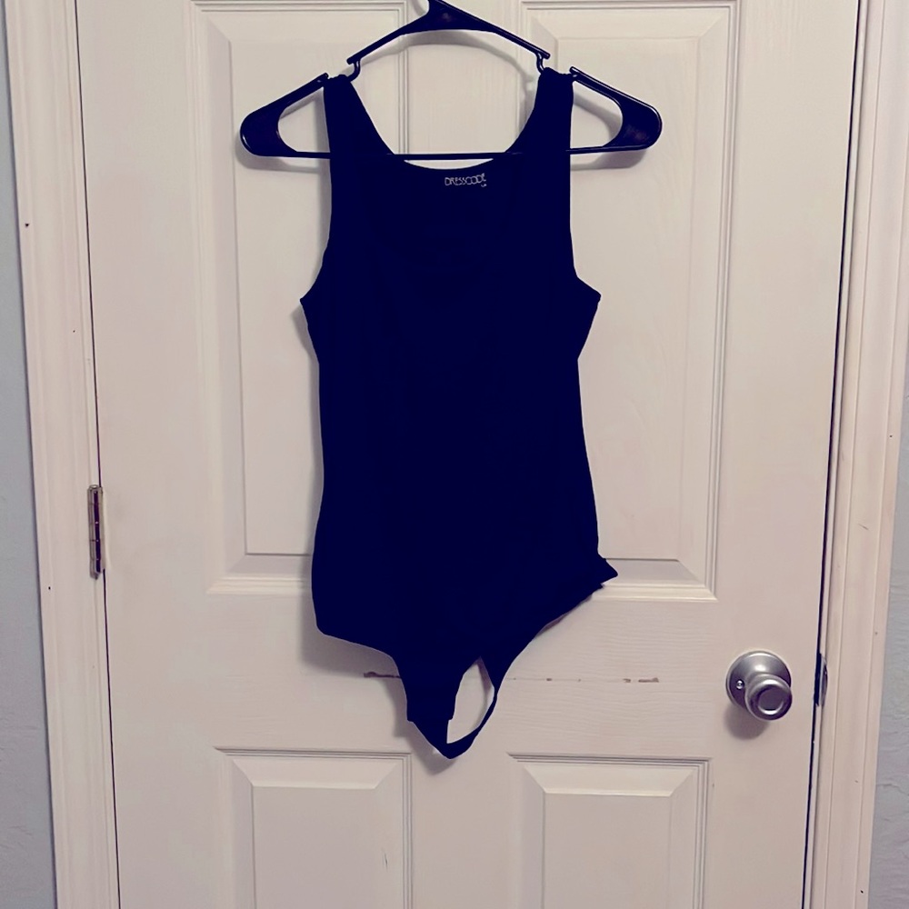 Medium black body suit